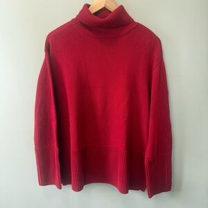 Gap Women’s Red Turtle Neck Sweater Size M